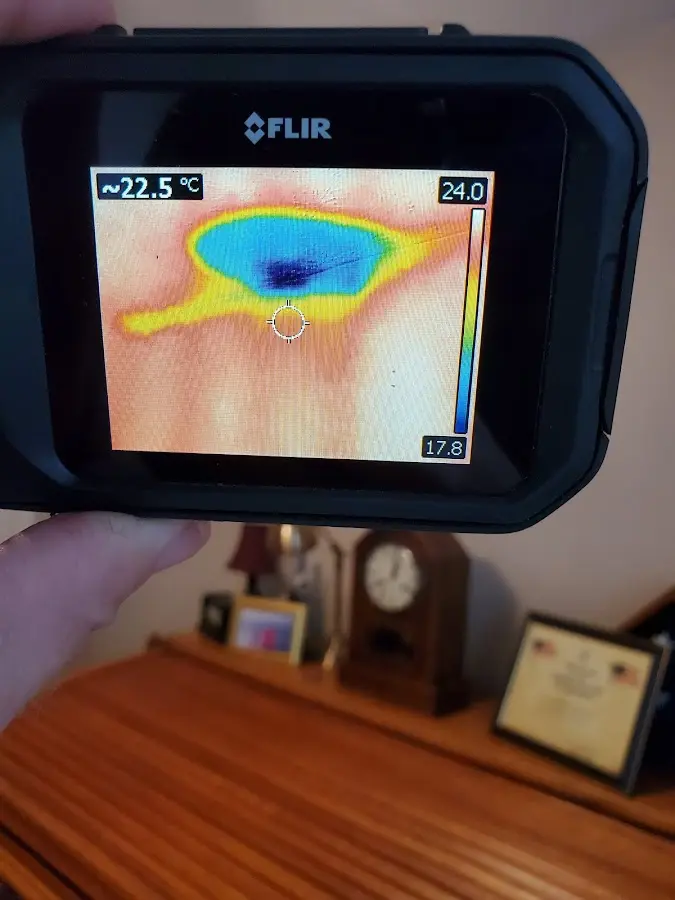 Thermal imaging inspection for water damage in Bath